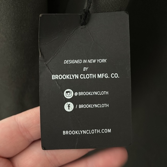 Men’s Brooklyn Cloth Manufacturing Co Hooded Sweatshirt, Olive Green XL Carefree - Picture 6 of 10